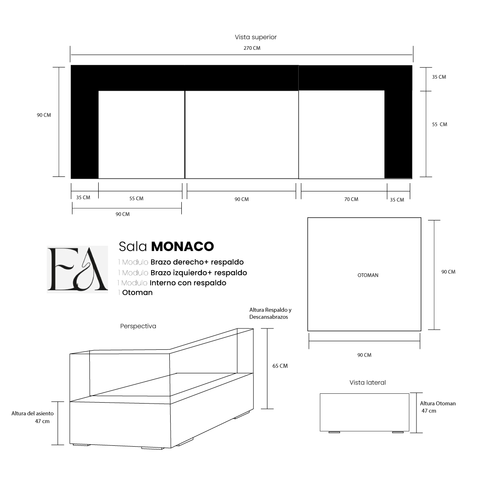 Sofá Modular Monaco