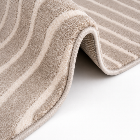 Tapete Moderno Abstract Beige  Neutro